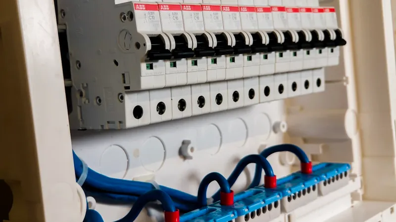 Cuadro eléctrico y contador de una villa en la Costa del Sol
